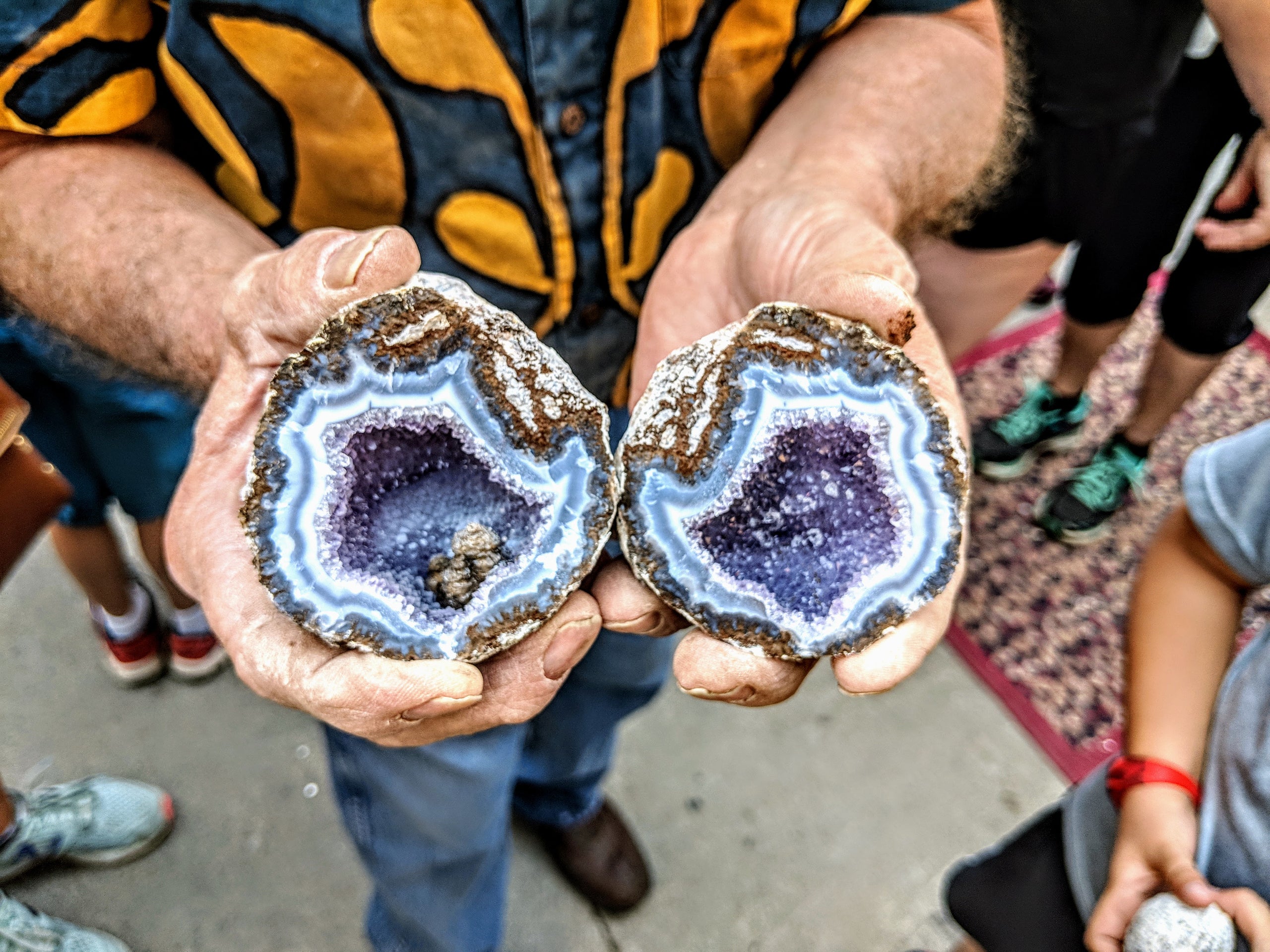 Miniature geode half from Jalisco, Mexico